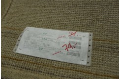 100% wełna gruby dywan Gabbeh Indie Luksusowy 70x140cm beżowy