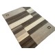 Welniany ręcznie tkany dywan Nepal Premium w prostokąty brązowo-beżowy 170x240cm