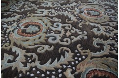 Klasyczny dywan z perskim wzorem wełna 250x350cm ornamenty kwiatowe