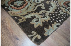 Klasyczny dywan z perskim wzorem wełna 250x350cm ornamenty kwiatowe