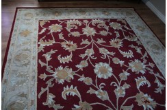 Klasyczny dywan z perskim wzorem wełna 250x300cm ornamenty kwiatowe