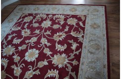 Klasyczny dywan z perskim wzorem wełna 250x300cm ornamenty kwiatowe