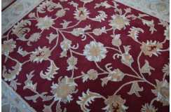 Klasyczny dywan z perskim wzorem wełna 250x300cm ornamenty kwiatowe