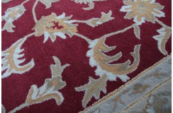 Klasyczny dywan z perskim wzorem wełna 250x300cm ornamenty kwiatowe