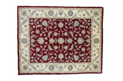 Klasyczny dywan z perskim wzorem wełna 250x300cm ornamenty kwiatowe