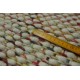 Dwustronny gruby duży tkany dywan Brinker Carpets Sunshine Multi Red 240x340cm 100% wełna owcza filcowana zaplatany wart 6 800zł
