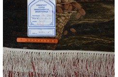 Klasyczny perski dywan Tebriz 50Raj ekskluzywny gęsto tkany obrazowy
