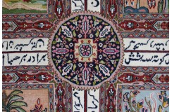 Orientalny perski dywan ręcznie tkany Kerman (Kirman) antyk