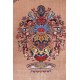 Luksusowy antyczny dywan z Afganistanu na jedwabnej osnowie kwiatowy ręcznie tkany 113x196cm XIX wiek cenny