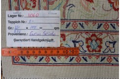 Perski oryginalny dywan Kom unikatowy 100% naturalny jedwab 140x220