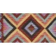 Kolorowy dywan kilim art deco 160x230cm z Afganistanu Chobi 100% wełna dwustronny vintage design nomadyczny