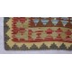 Kolorowy dywan kilim art deco 160x230cm z Afganistanu Chobi 100% wełna dwustronny vintage design nomadyczny
