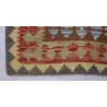 Etniczny kilim szary z Afganistanu dzieło Chobi nomadyczny 160x230cm