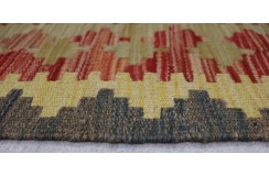 Etniczny kilim szary z Afganistanu dzieło Chobi nomadyczny 160x230cm