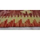 Kolorowy dywan kilim art deco 200x300cm z Afganistanu Chobi 100% wełna dwustronny vintage design nomadyczny