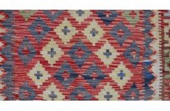 Etniczny kilim szary z Afganistanu dzieło Chobi nomadyczny 200x300cm