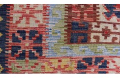 Etniczny kilim szary z Afganistanu dzieło Chobi nomadyczny 200x300cm