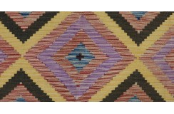 Etniczny kilim szary z Afganistanu dzieło Chobi nomadyczny 165x245cm
