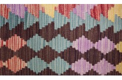 Etniczny kilim szary z Afganistanu dzieło Chobi nomadyczny 165x245cm