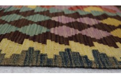 Etniczny kilim szary z Afganistanu dzieło Chobi nomadyczny 165x245cm