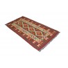 Etniczny kilim szary z Afganistanu dzieło Chobi nomadyczny 100x200cm