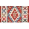 Etniczny kilim szary z Afganistanu dzieło Chobi nomadyczny 100x200cm