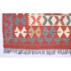 Kolorowy dywan kilim art deco 100x200cm z Afganistanu Maimana Chobi 100% wełna dwustronny vintage design nomadyczny