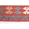 Etniczny kilim szary z Afganistanu dzieło Chobi nomadyczny 100x200cm