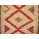 Kolorowy dywan kilim art deco 100x200cm z Afganistanu Maimana Chobi 100% wełna dwustronny vintage design nomadyczny