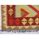 Kolorowy dywan kilim art deco 100x200cm z Afganistanu Maimana Chobi 100% wełna dwustronny vintage design nomadyczny