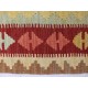 Kolorowy dywan kilim art deco 100x200cm z Afganistanu Maimana Chobi 100% wełna dwustronny vintage design nomadyczny