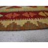 Kolorowy dywan kilim art deco 100x200cm z Afganistanu Maimana Chobi 100% wełna dwustronny vintage design nomadyczny