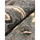Szary wełniany designerski dywan 2cm gruby 150x240cm dwupoziomowy 