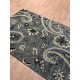 Szary wełniany designerski dywan 2cm gruby 150x240cm dwupoziomowy 