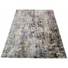 Jedwabny dywna z Nepalu 250x300cm w stylu vintage szary