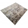 Jedwabny dywna z Nepalu 250x300cm w stylu vintage szary