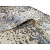 Jedwabny dywna z Nepalu 250x300cm w stylu vintage szary