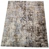 Jedwabny dywna z Nepalu 250x300cm w stylu vintage szary