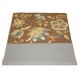 Kolorowy brązowy kwiatowy dywan RUG COLLECTION do salonu nowoczesny design 100% wełna 150x240cm Indie