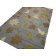 Kolorowy szary kwiatowy dywan RUG COLLECTION do salonu nowoczesny design 100% wełna 150x240cm Indie