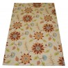 Kolorowy jasny kwiatowy dywan RUG COLLECTION do salonu nowoczesny design 100% wełna 150x240cm Indie