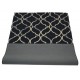 Marokańska koniczyna czarny dywan RUG COLLECTION do salonu 100% wełniany 150x240cm Indie
