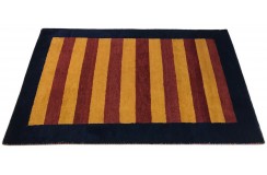 100% wełniany gruby dywan gabbeh 120x180cm kolorowy w pasy