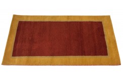 100% wełniany gruby dywan gabbeh 90x160cm żóły czerwony