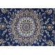 Nain 9la Habibian gęsto ręcznie tkany dywan z Iranu wełna + jedwab 120x172cm beżowy