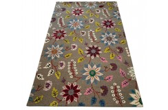 100% wełna gruby dywan z Indii  150x240cm design do salonu pętelkowy