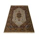 Wełniany ręcznie tkany dywan Bidjar Herati z Indii 120x180cm orientalny beżowy