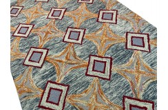100% wełna gruby dywan z Indii 150x240cm design do salonu kolorowy