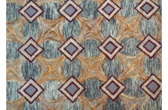 100% wełna gruby dywan z Indii 150x240cm design do salonu kolorowy