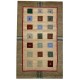 Kolorowy dywan Gabbeh z Indii 100% wełna argentyńska 90x160cm w kwadraty